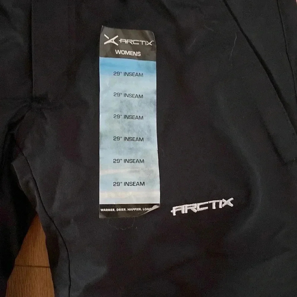 Arctix Black Snowboard Ski Snow Pants S - Picture 3 of 7